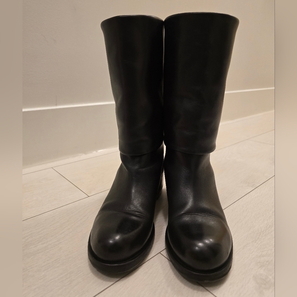 Black Leather Women's Boots - Picture 9 of 9